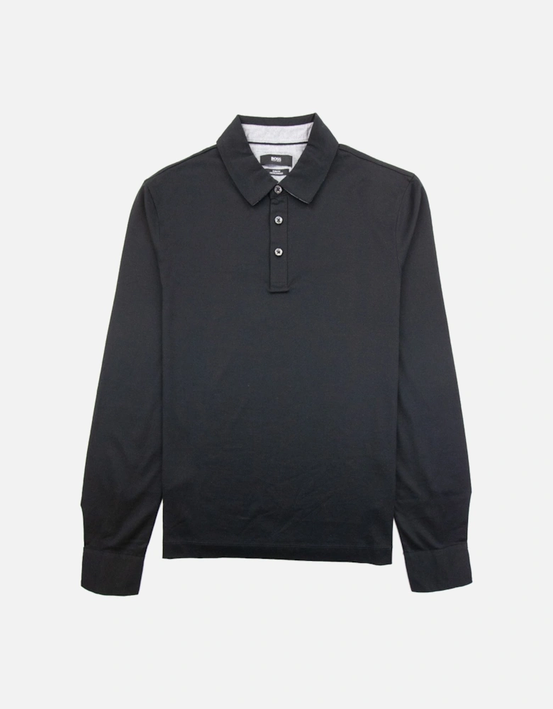 Paver 01 Long Sleeve Cuff Polo Black