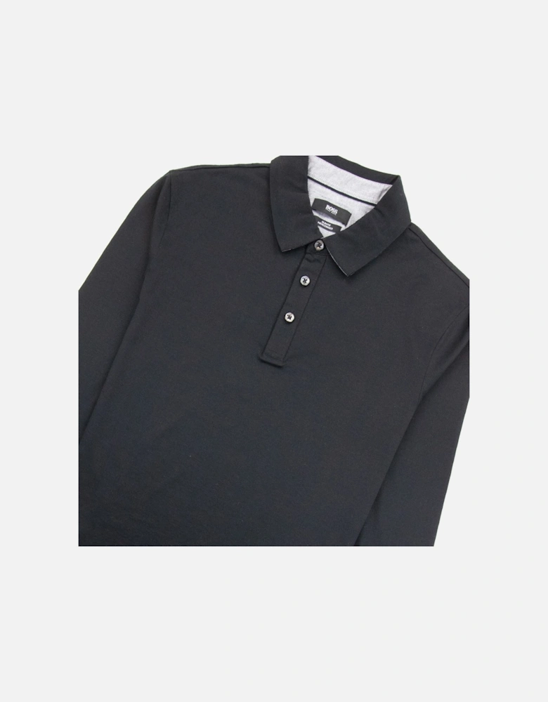 Paver 01 Long Sleeve Cuff Polo Black