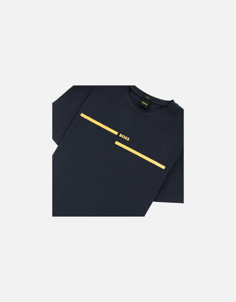 Tee 4 Logo Print T Shirt Dark Navy 402