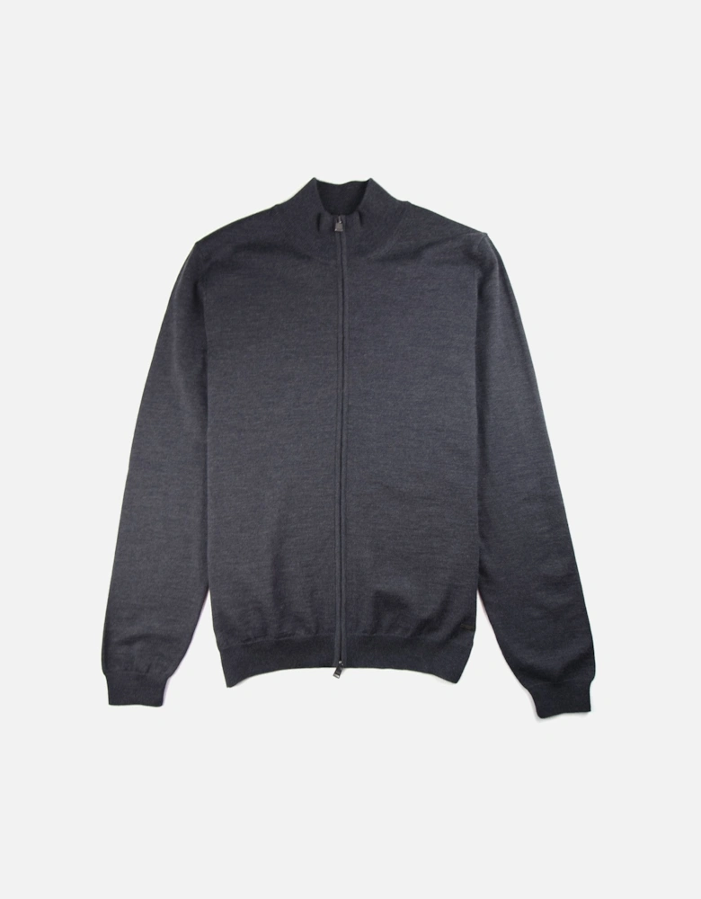 Balonso Full Zip Jumper Dark Grey