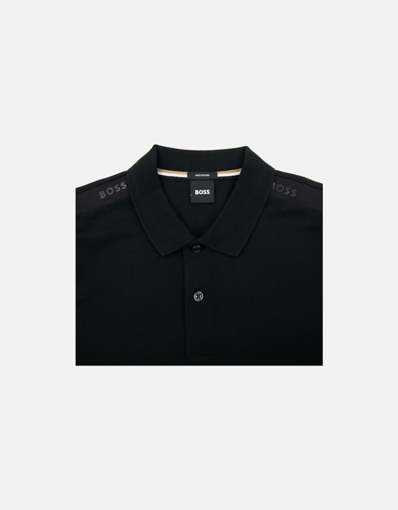 Parlay 175 Logo Insert S/s Polo Black 001