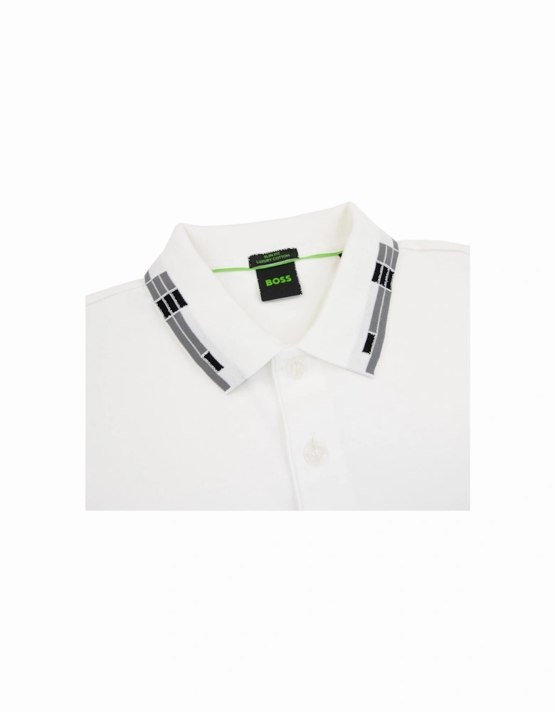 Paule Slim Fit Laxury Cotton Polo White 100