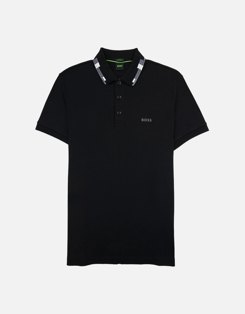 Paule Slim Fit Laxury Cotton Polo Black 001