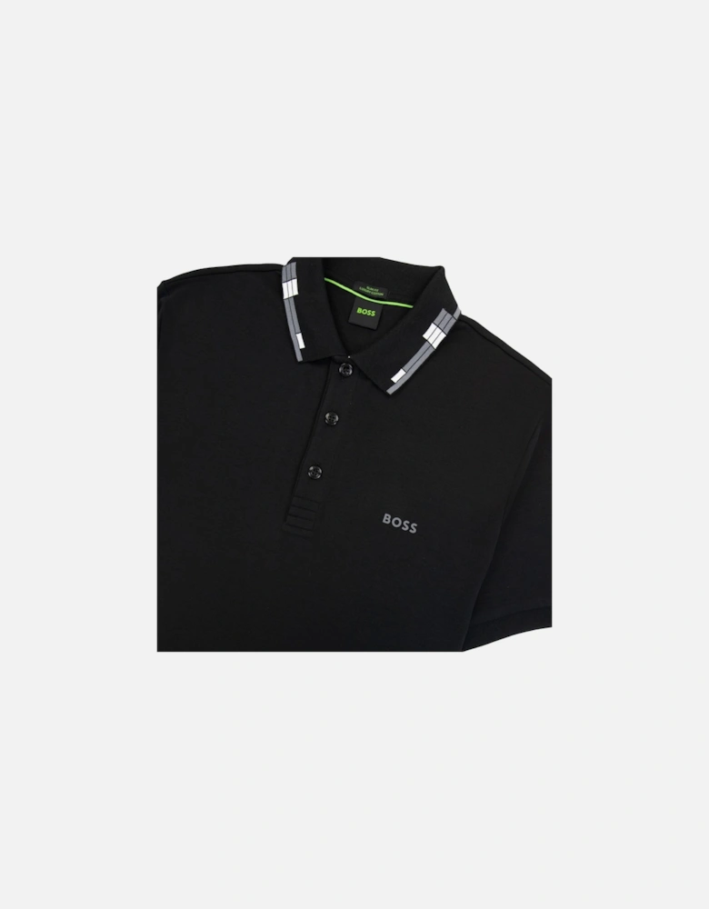 Paule Slim Fit Laxury Cotton Polo Black 001