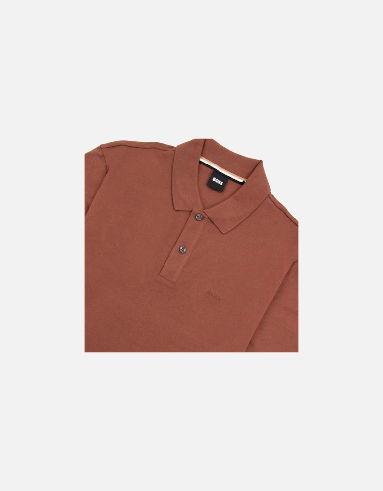 Pallas Embroidered Logo S/s Polo Brown 211