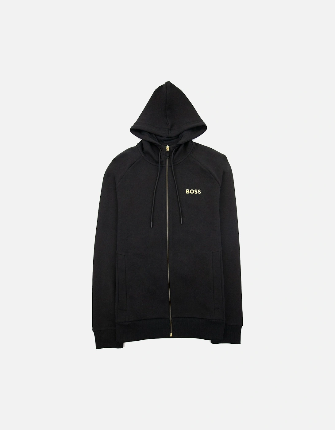 Saggy 1 Embroidered Logo Zip Up Hoodie Black 001, 7 of 6