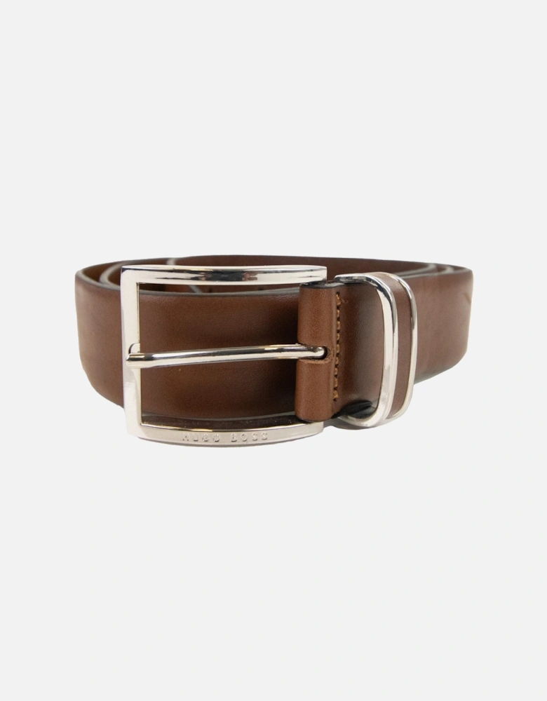 Froppin Leather Belt Dark Brown