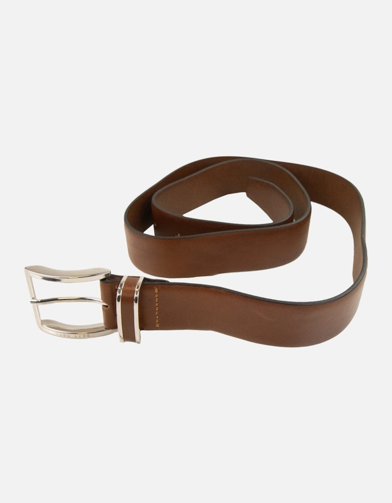 Froppin Leather Belt Dark Brown