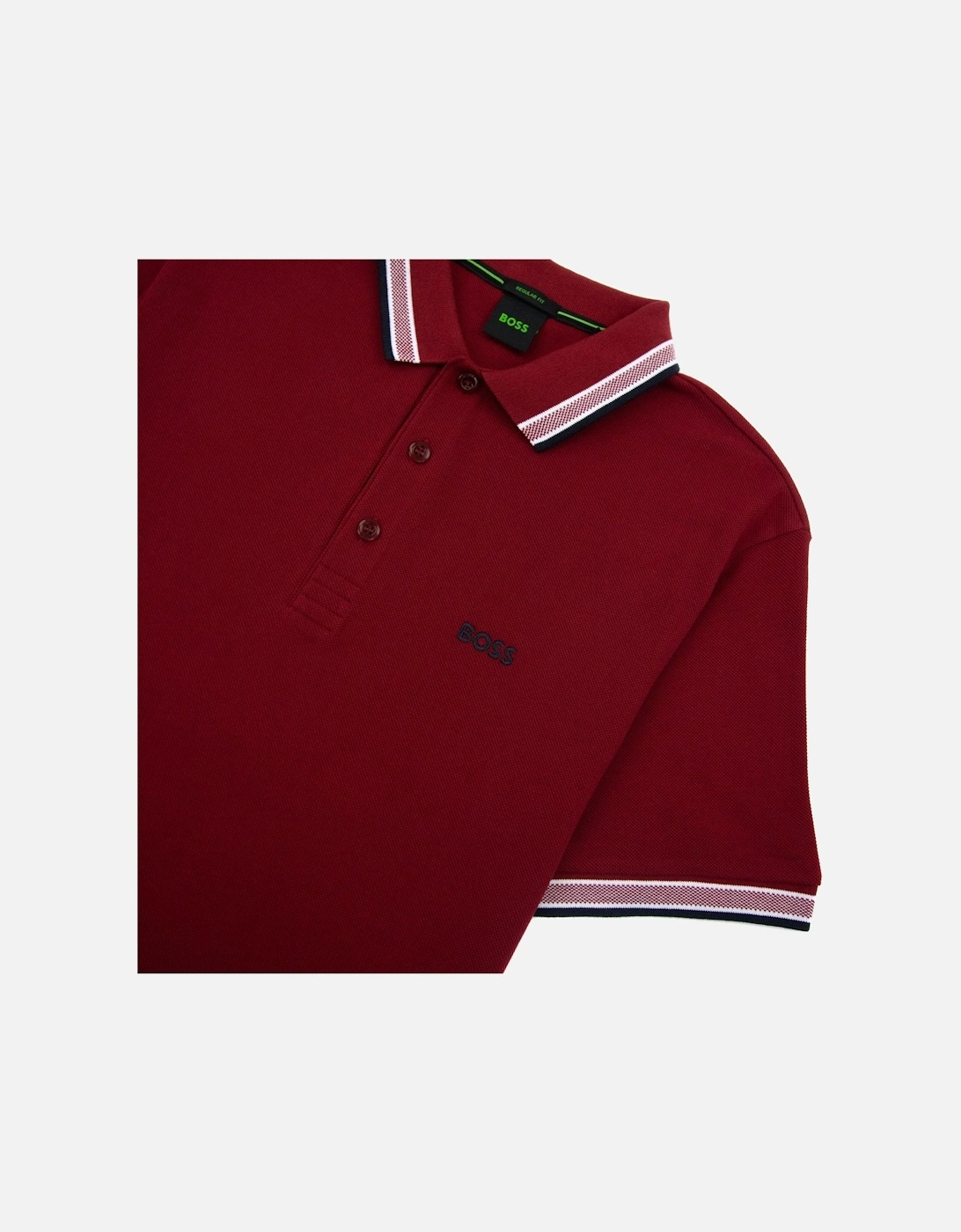 Paddy Embroidered Logo Polo Burgundy 607