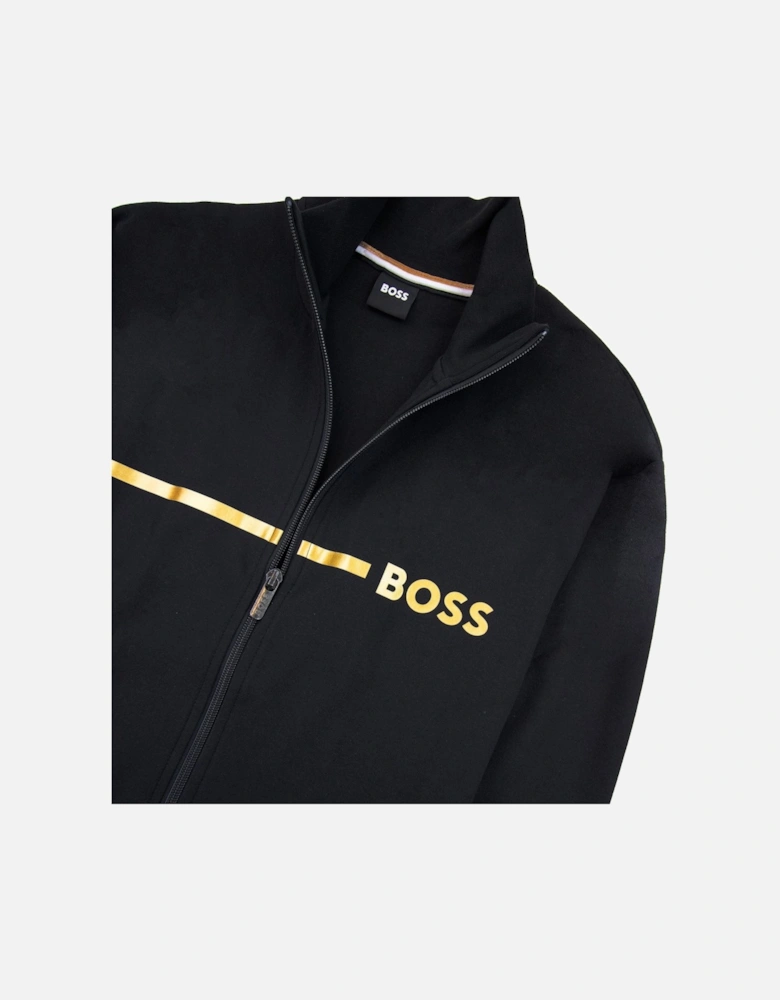 Stripe Logo Tracksuit Jacket Black 001