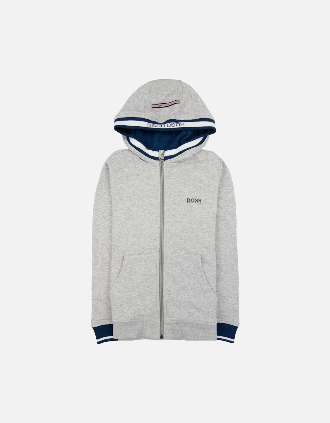 Kids Fleece Hoody Light Grey, 4 of 3