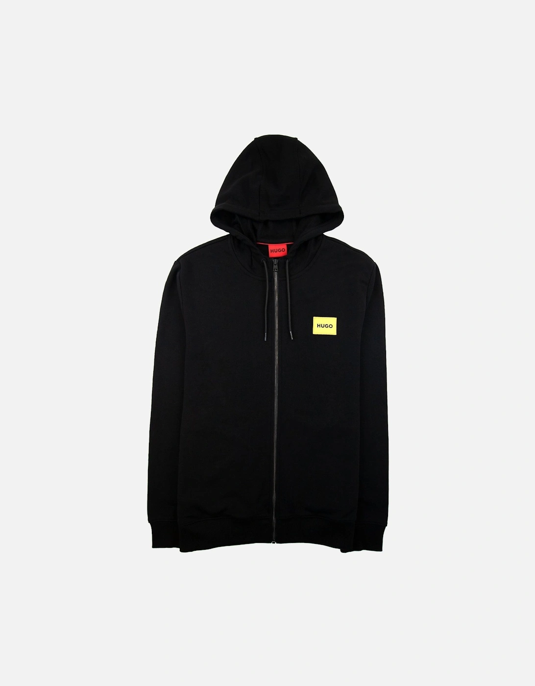 Hugo Daple G Patch Logo Zip Up Hoodie Black 001, 4 of 3