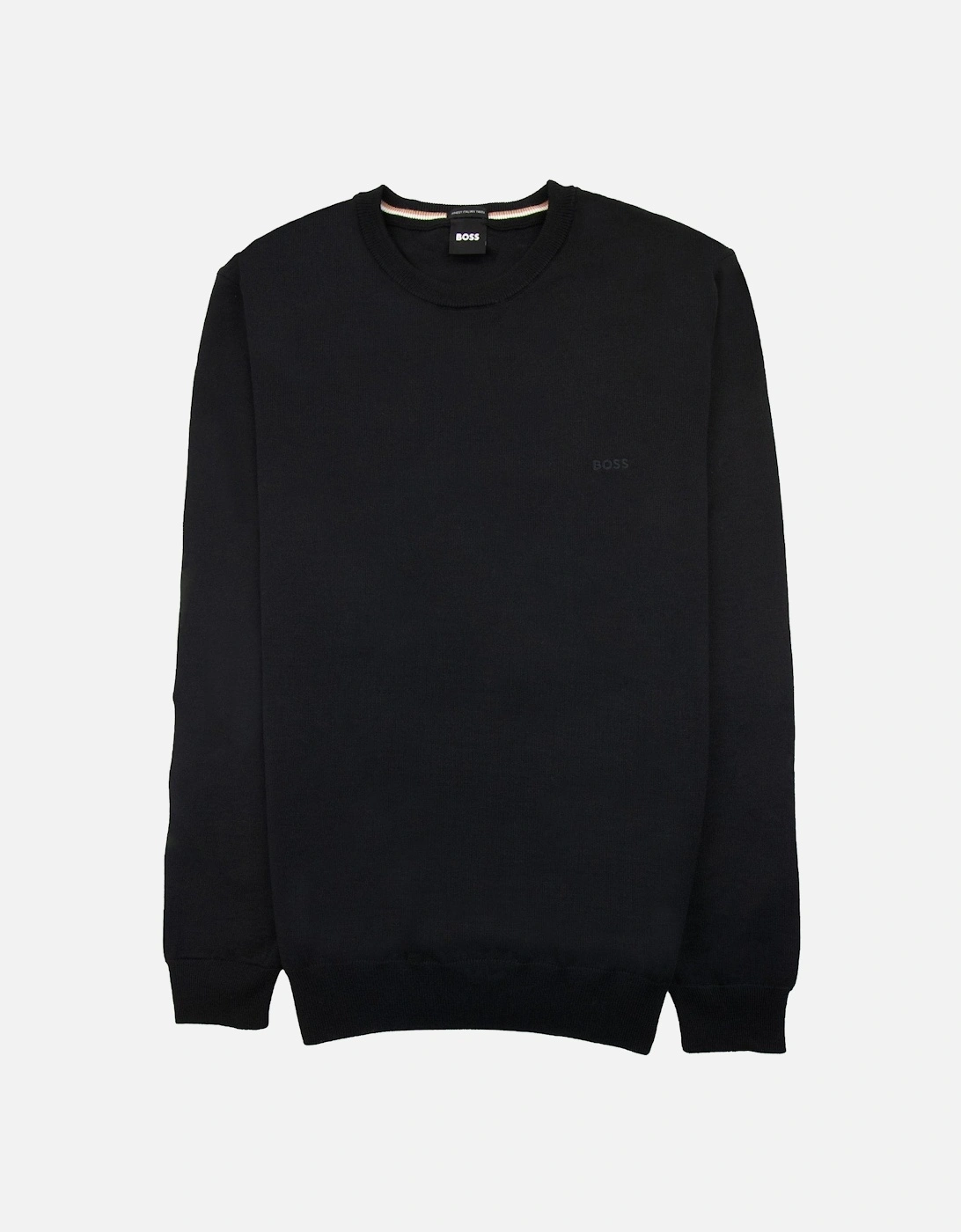 Botto-l Embroidered Logo With Responsible Wool Sweater Black 001, 5 of 4