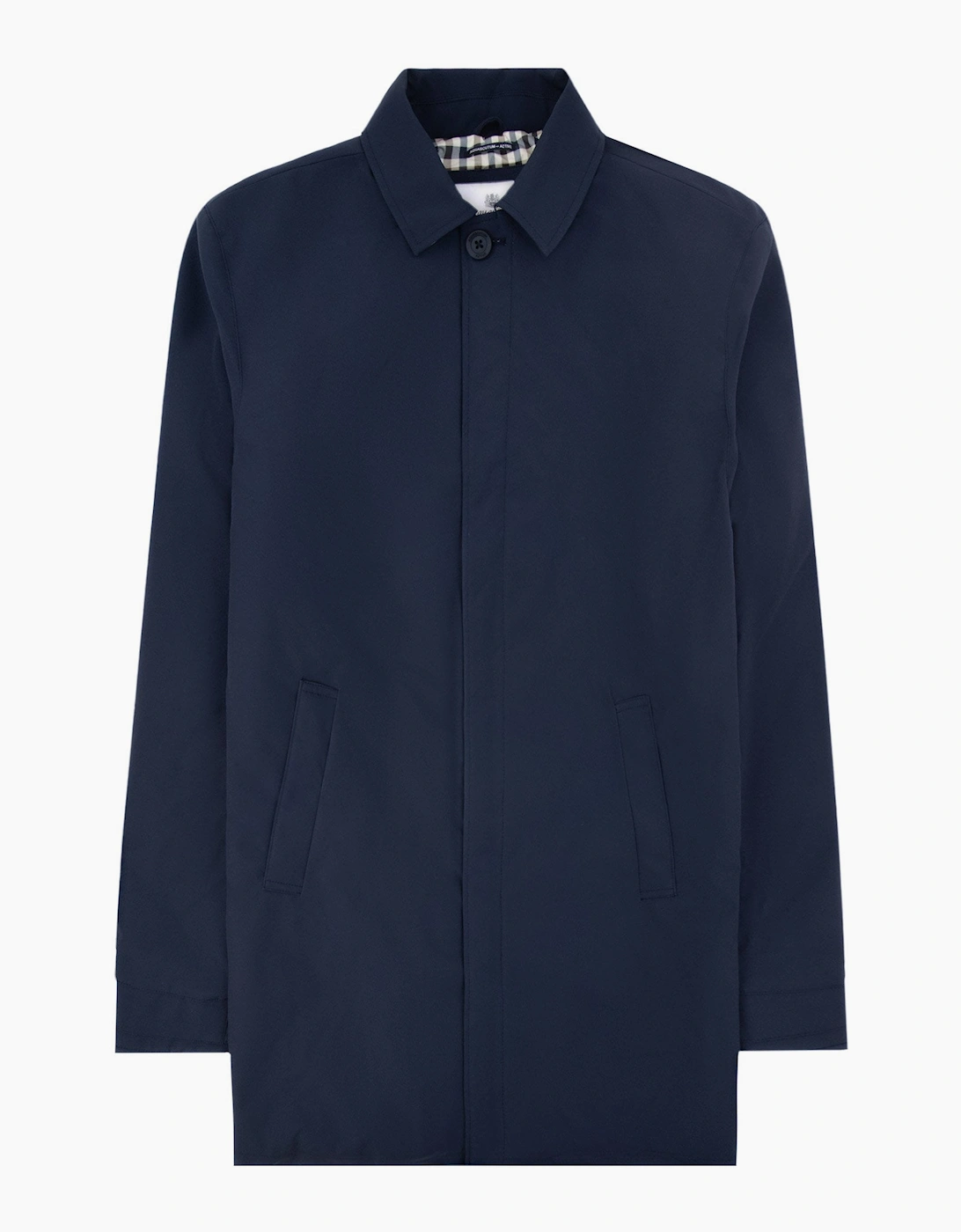 Men's Aquascutum Shell Active Mid Trench Coat Navy 11 - Size: Regular/36