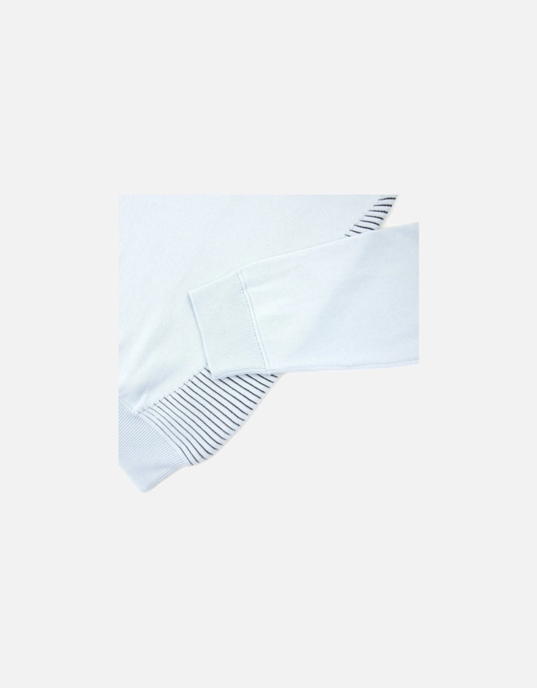 Ramal Two Tone Stripes Sweater Light Blue 453