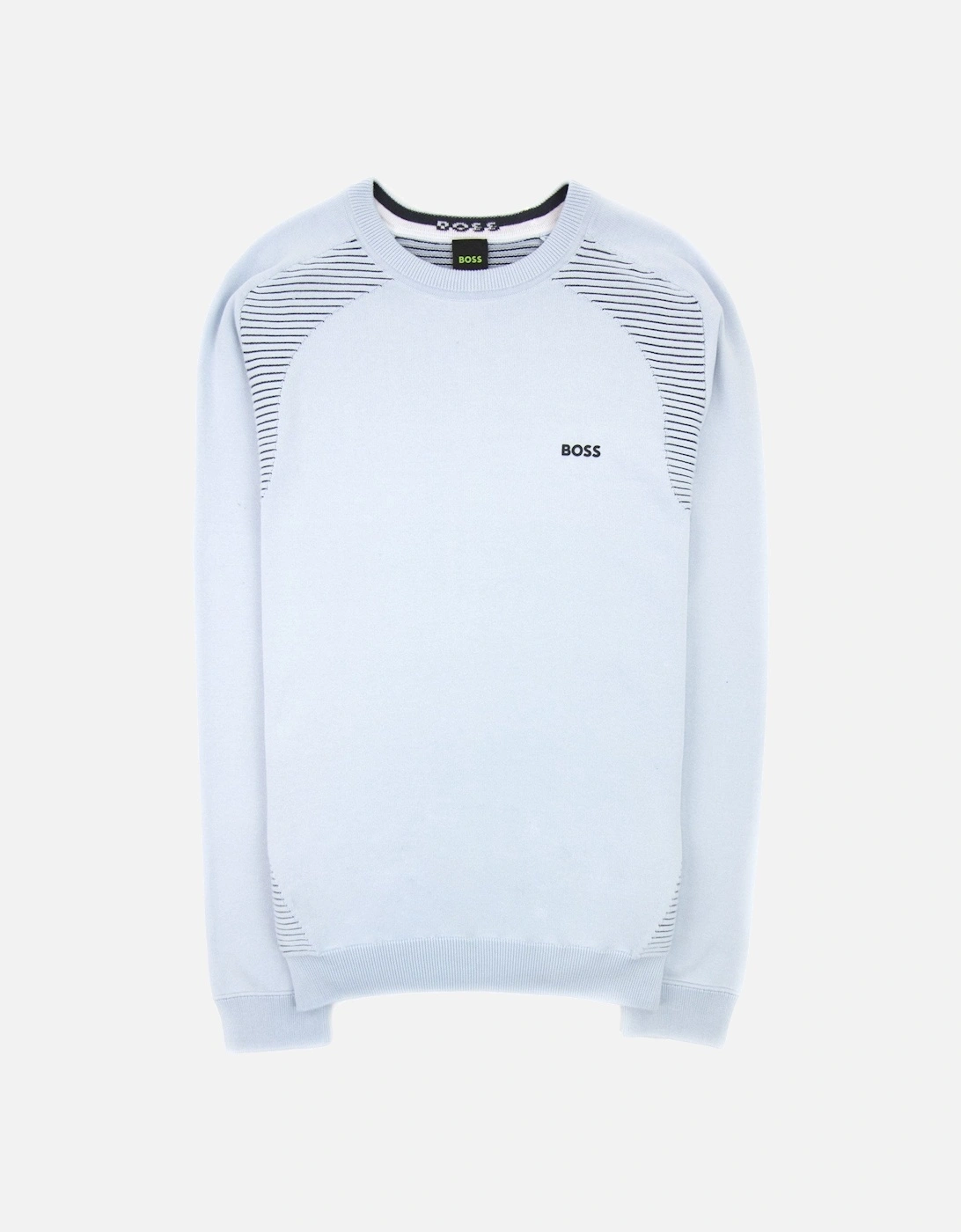 Ramal Two Tone Stripes Sweater Light Blue 453, 6 of 5