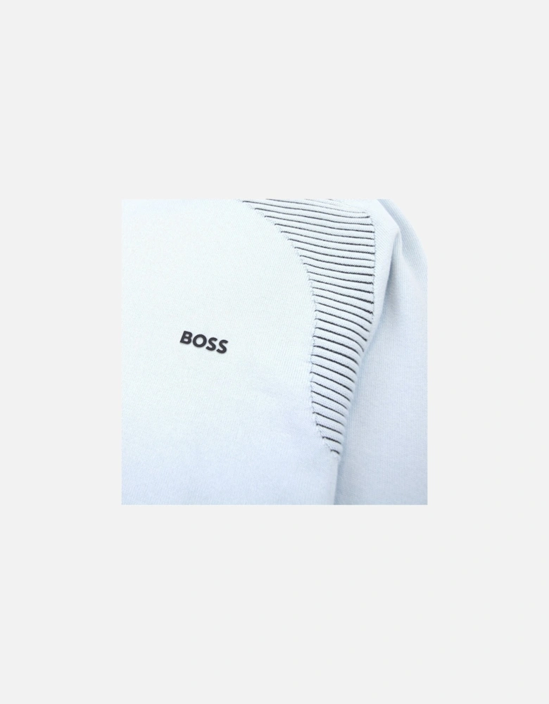 Ramal Two Tone Stripes Sweater Light Blue 453