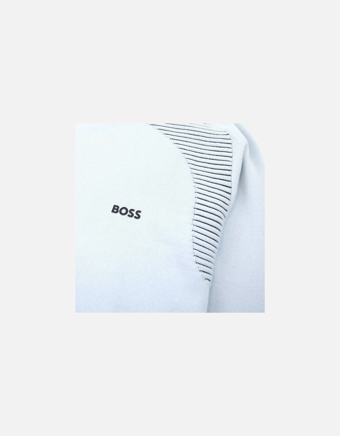 Ramal Two Tone Stripes Sweater Light Blue 453