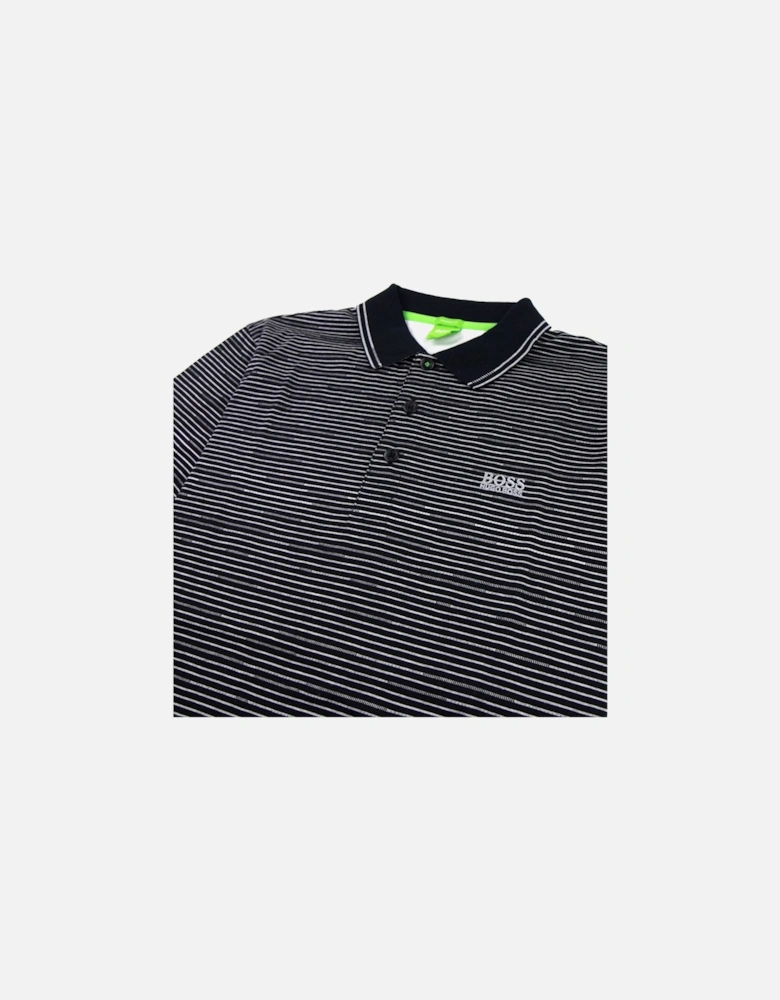 Paddy 2 Stripe Polo Black