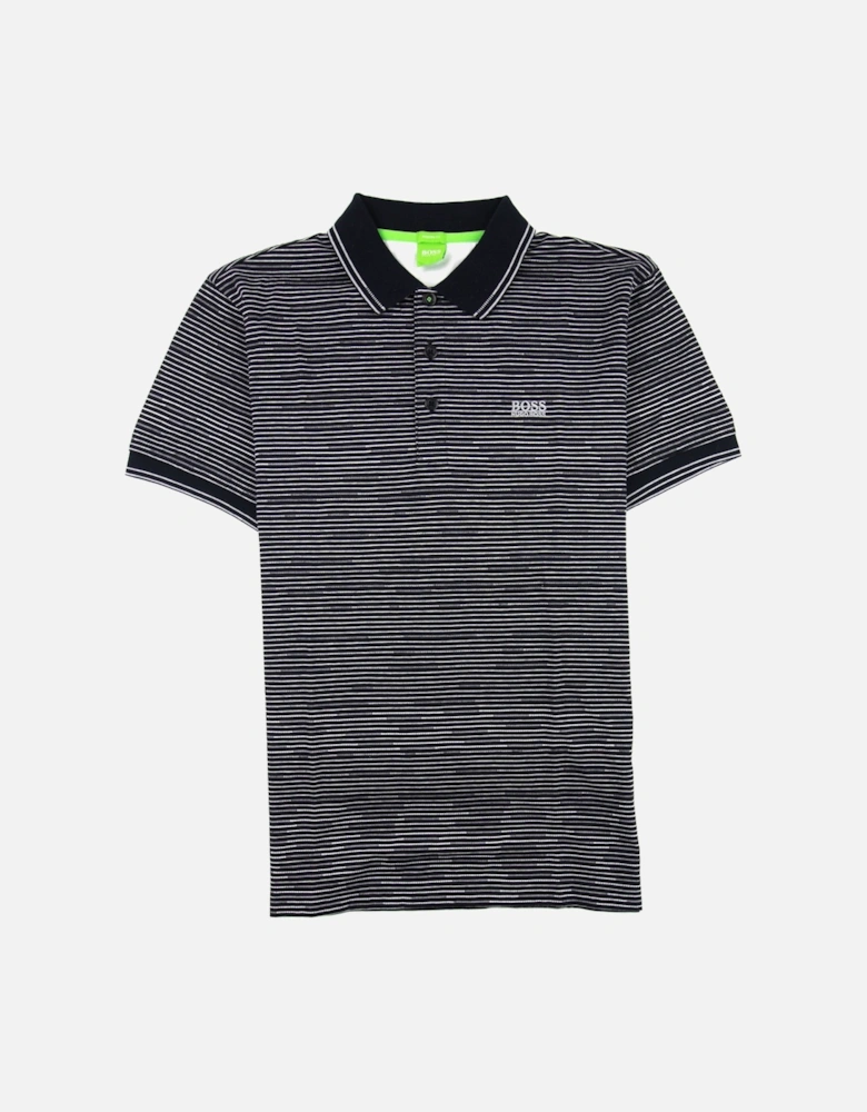 Paddy 2 Stripe Polo Black