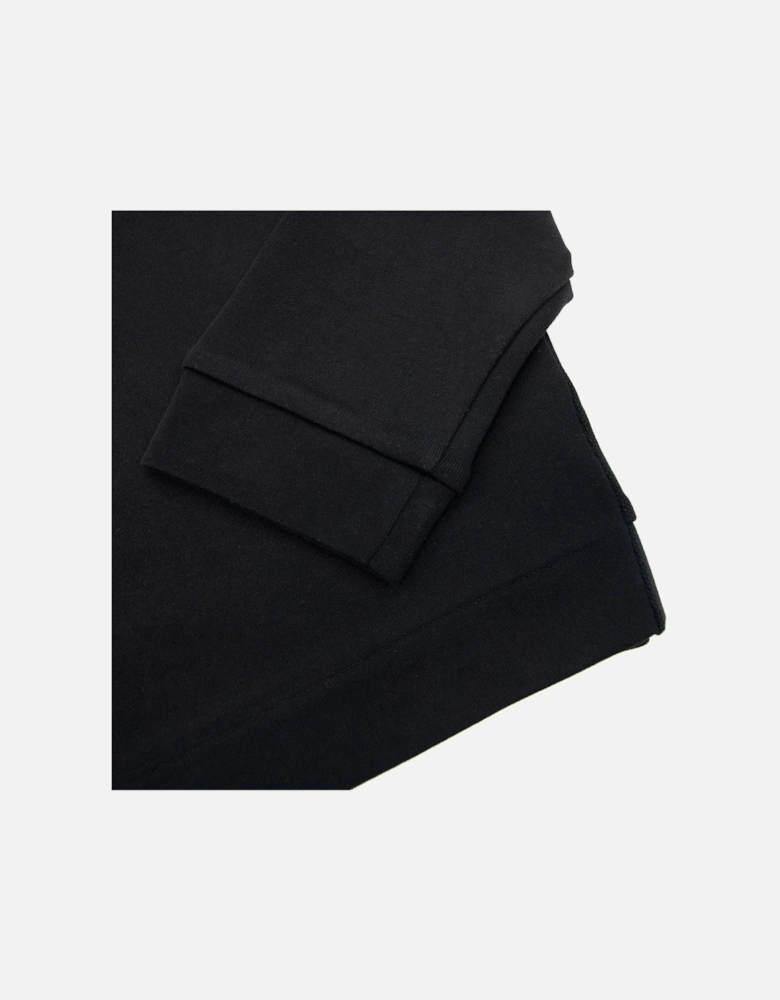 Salbo Curved Logo Sweatshirt Black 001