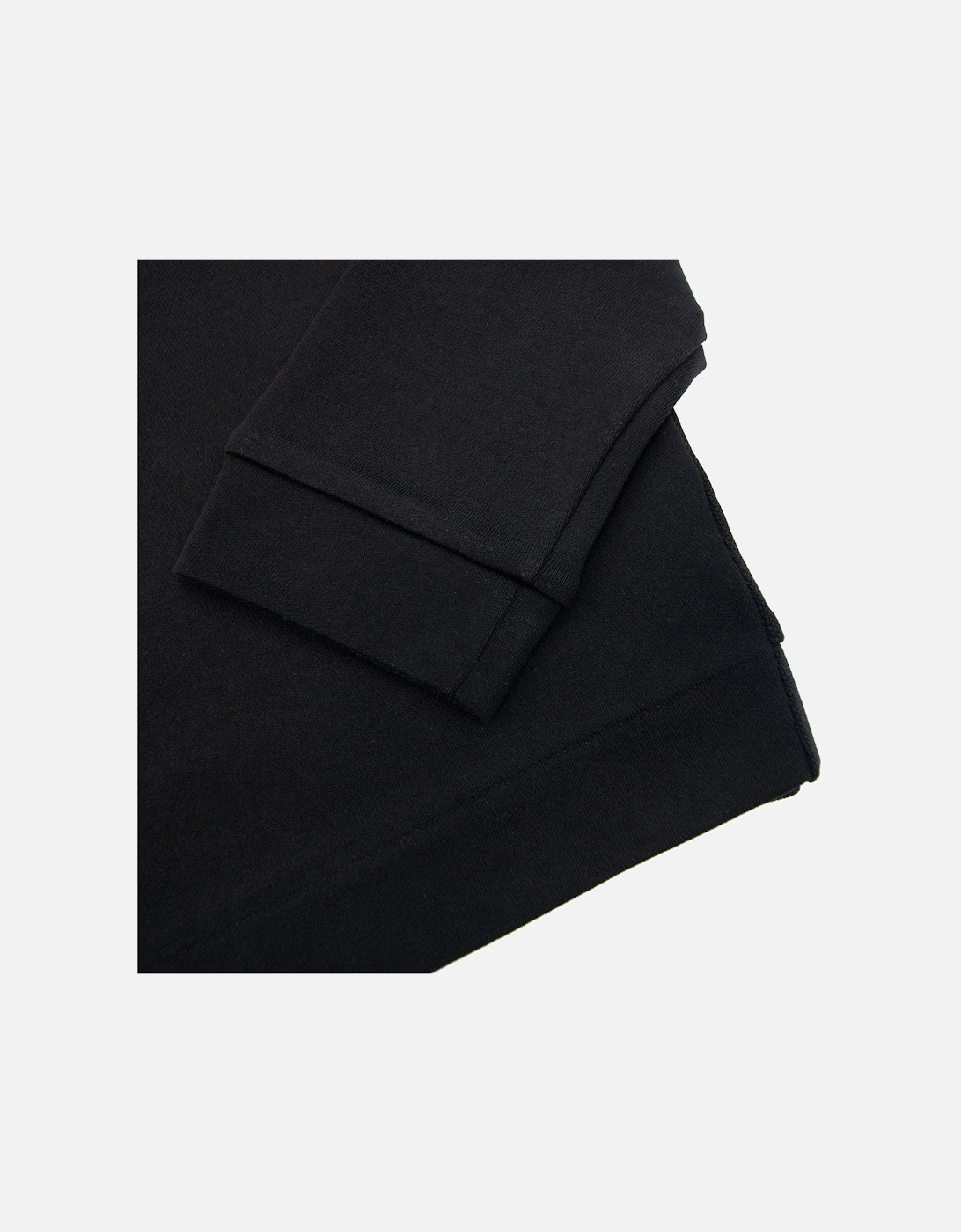 Salbo Curved Logo Sweatshirt Black 001