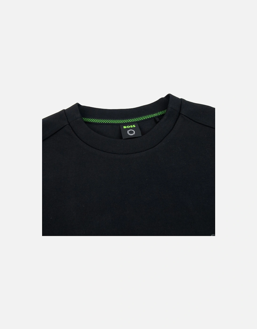 Salbo Curved Logo Sweatshirt Black 001