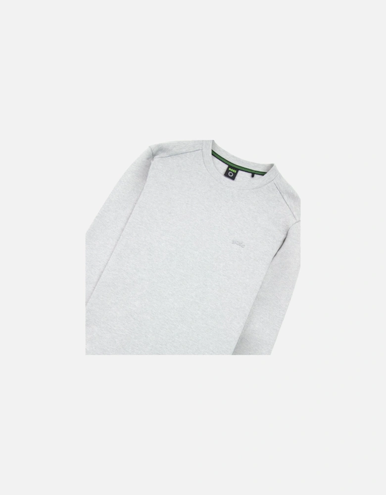 Salbo Curved Logo Sweatshirt Grey 059