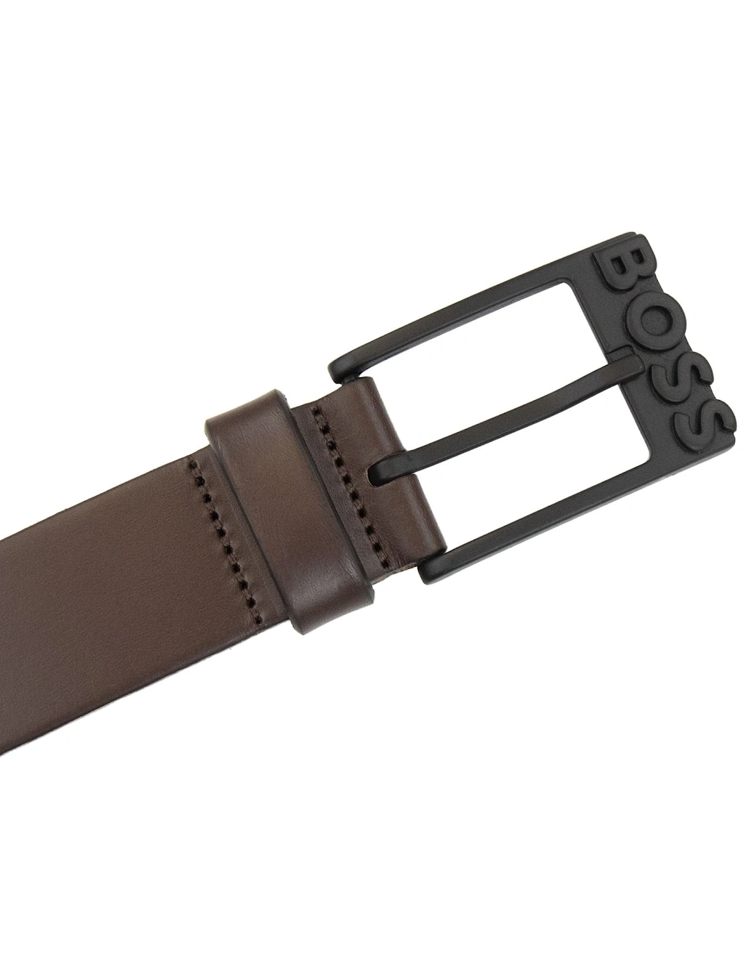 Simo R Leather Belt Dark Brown 202