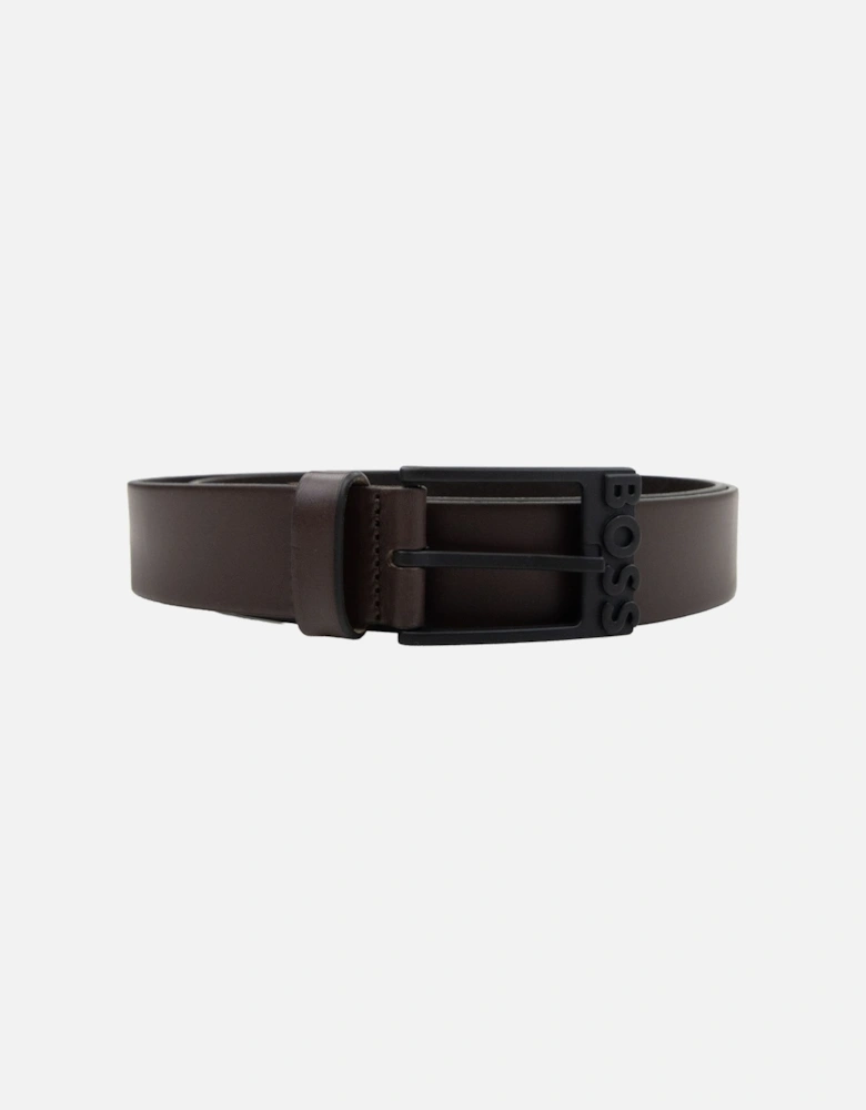 Simo R Leather Belt Dark Brown 202