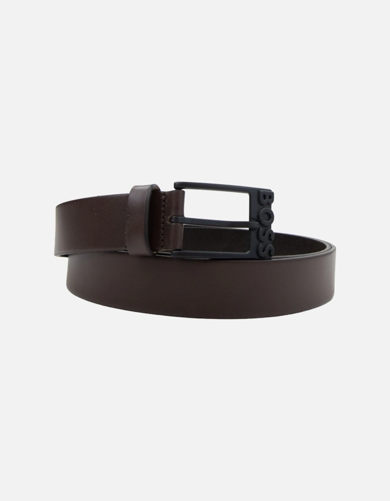 Simo R Leather Belt Dark Brown 202