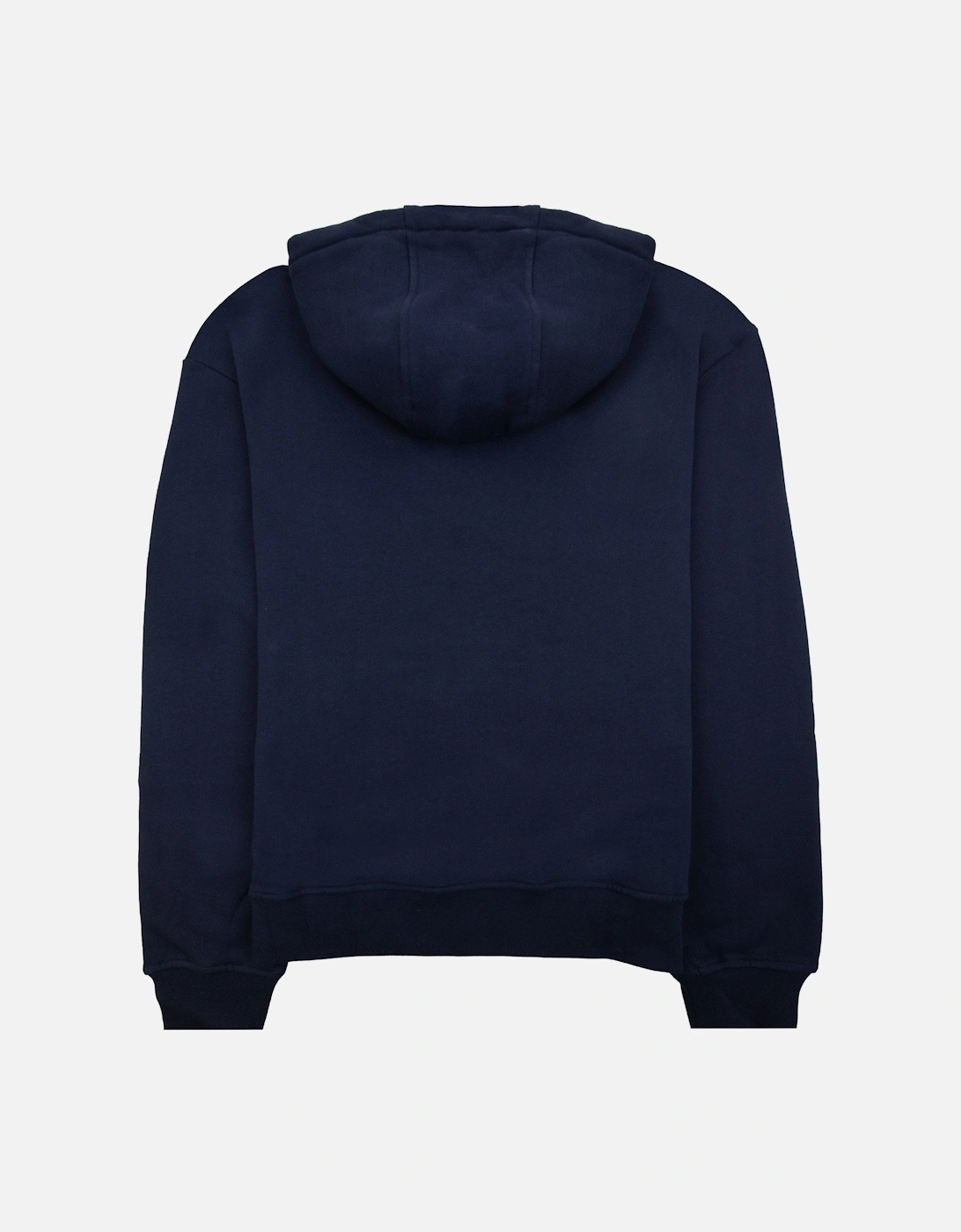 Small Logo Full Zipped Hoodie Navy 11