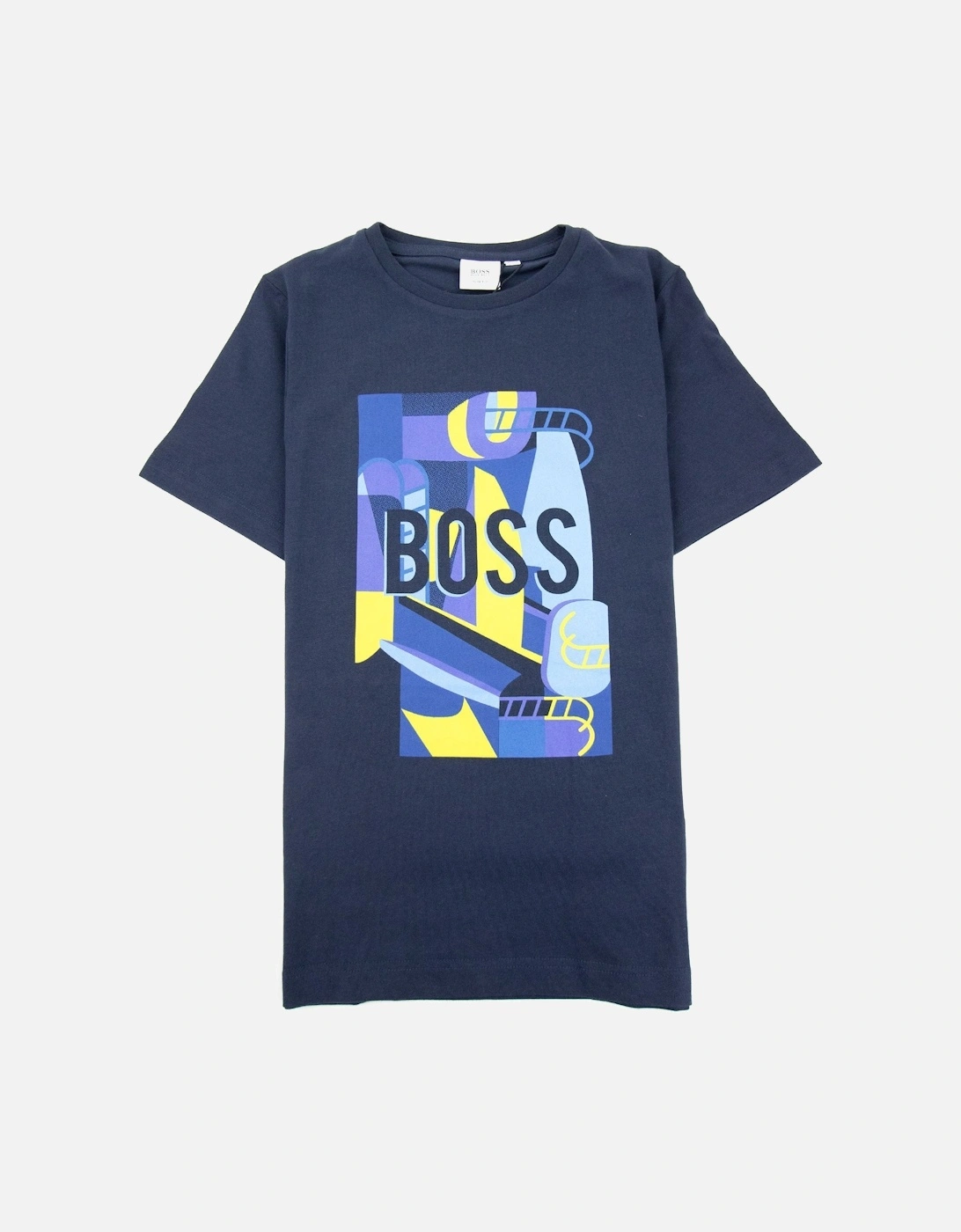 Kids Cargo Short Sleeve T Shirt Navy, 3 of 2