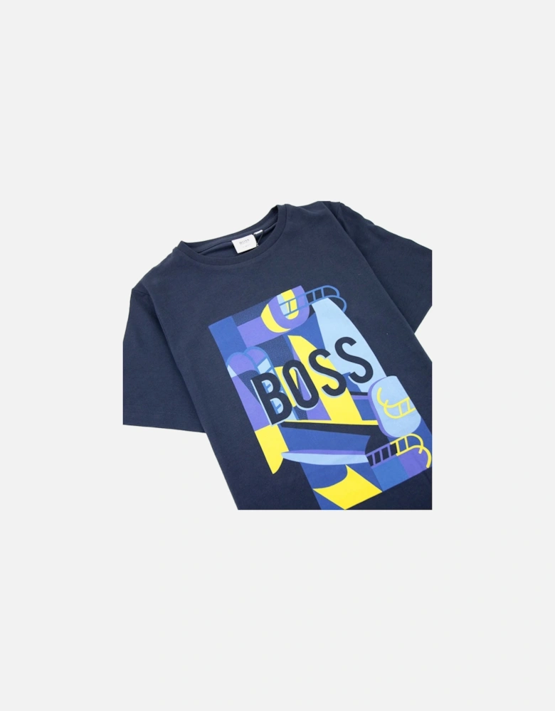 Kids Cargo Short Sleeve T Shirt Navy
