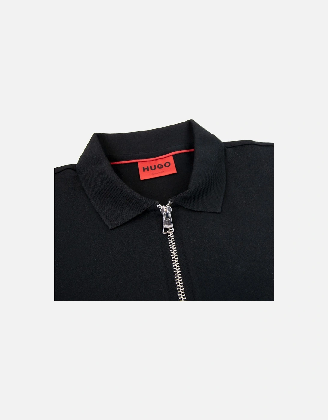 Hugo Dozelot Zip S/s Polo Shirt Black 001
