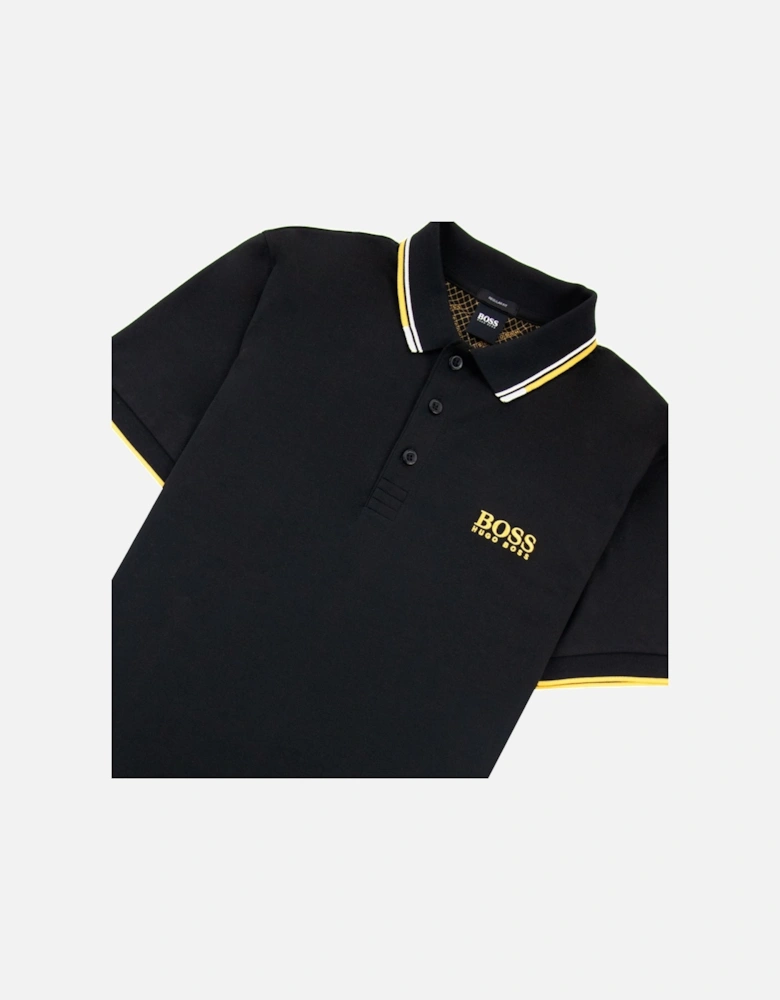 Paddy Pro Golf Polo Shirt Black 001