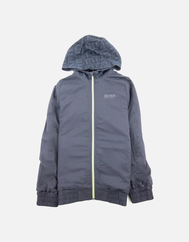 Kids Reversible Zip Up Hoodie Navy