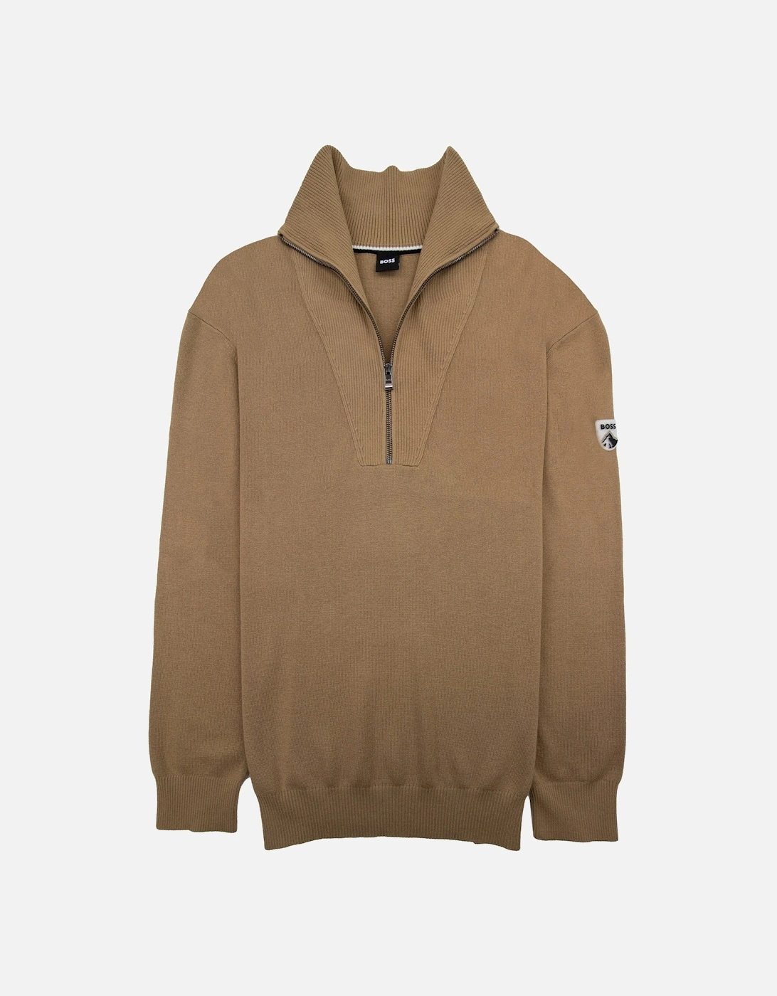 Lantonio Half Zip Sweater Beige