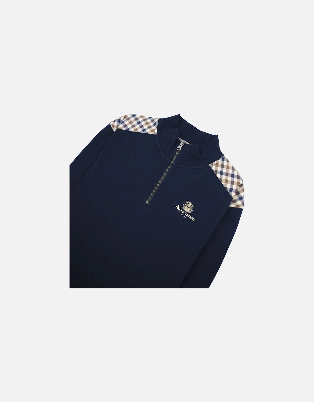 Cc Shoulder 1/4 Zip Sweatshirt Navy 11