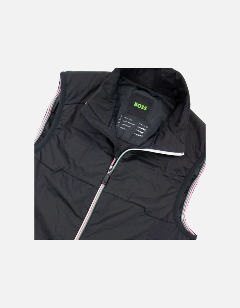 V Mero Padded Vest Black 001