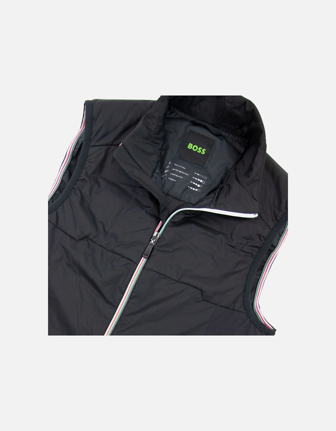 V Mero Padded Vest Black 001