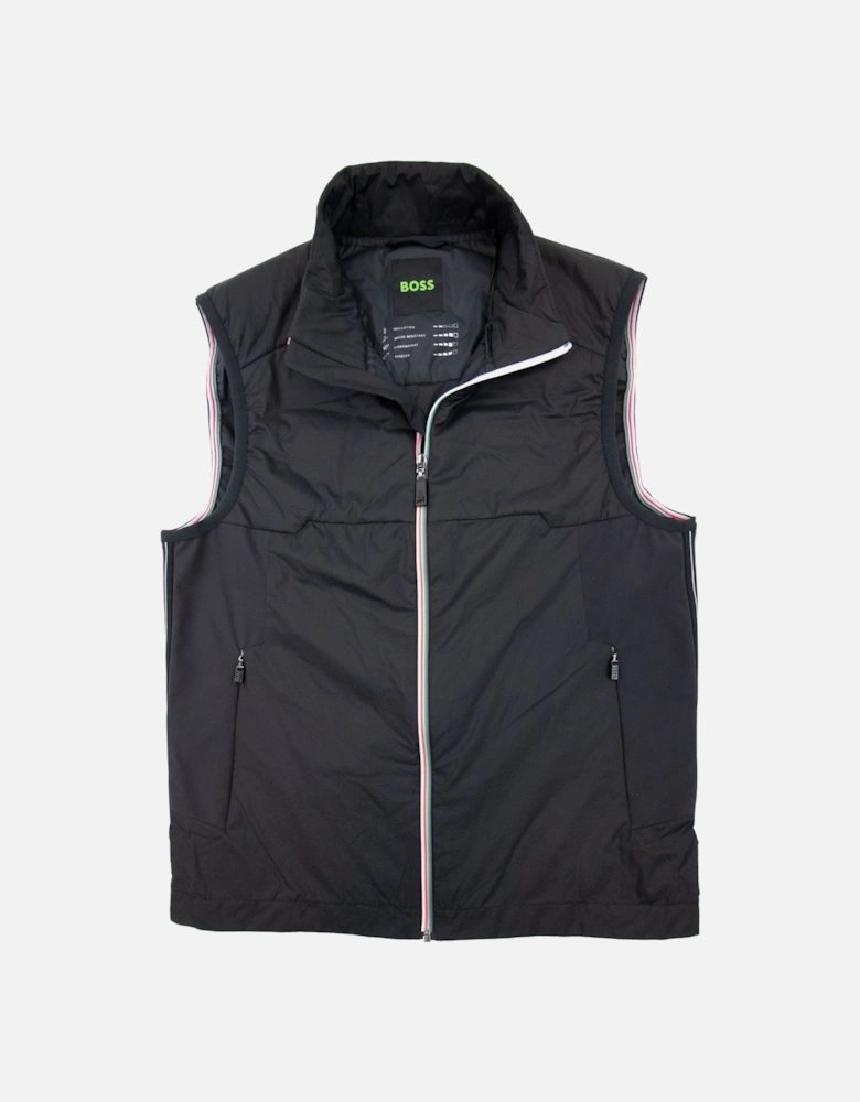 V Mero Padded Vest Black 001