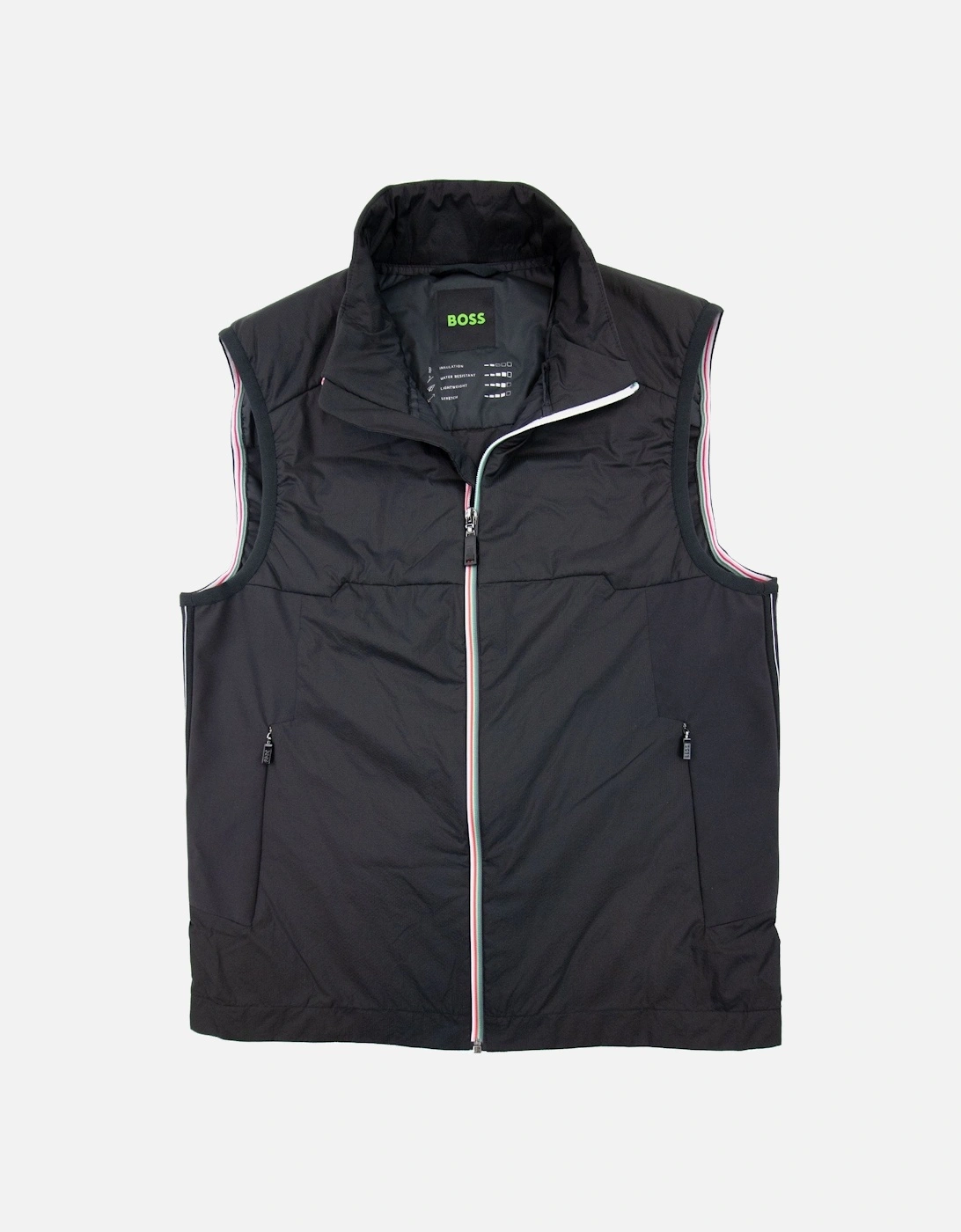 V Mero Padded Vest Black 001