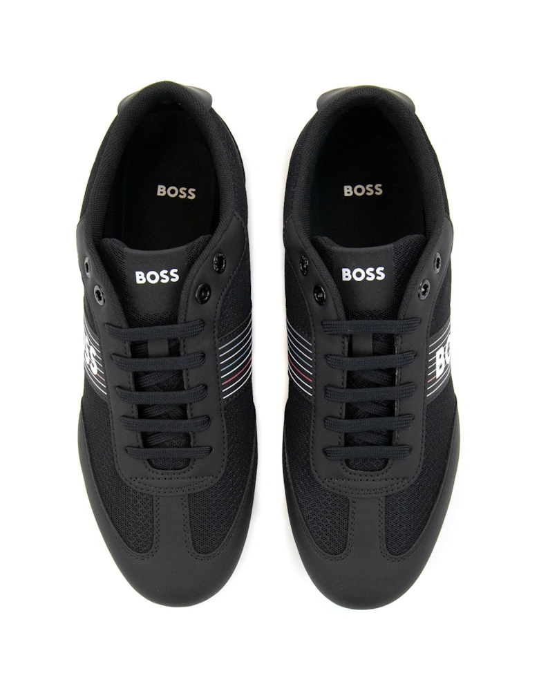 Rusham Seasonal Logo Stripe Trainer Charcoal 016