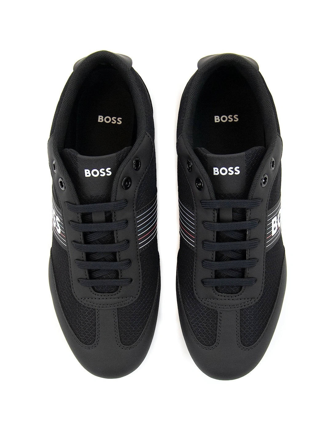 Rusham Seasonal Logo Stripe Trainer Charcoal 016