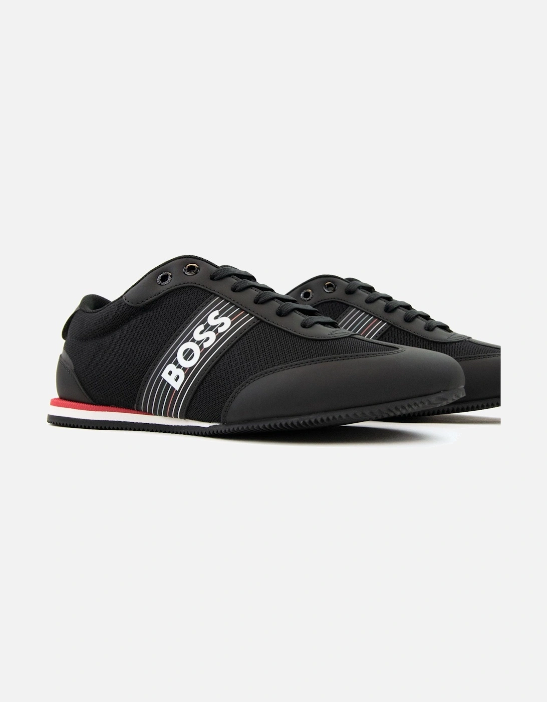 Rusham Seasonal Logo Stripe Trainer Charcoal 016