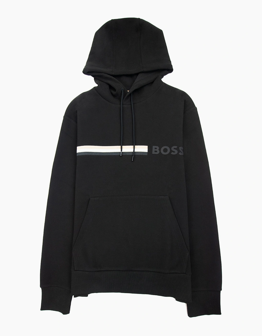 Hugo Boss Men's Black Seeger 88 Hoody 001 - Size: 42