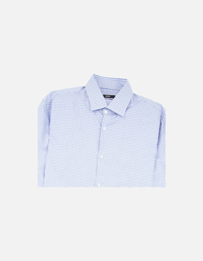 Jenno Check Shirt Sky Blue