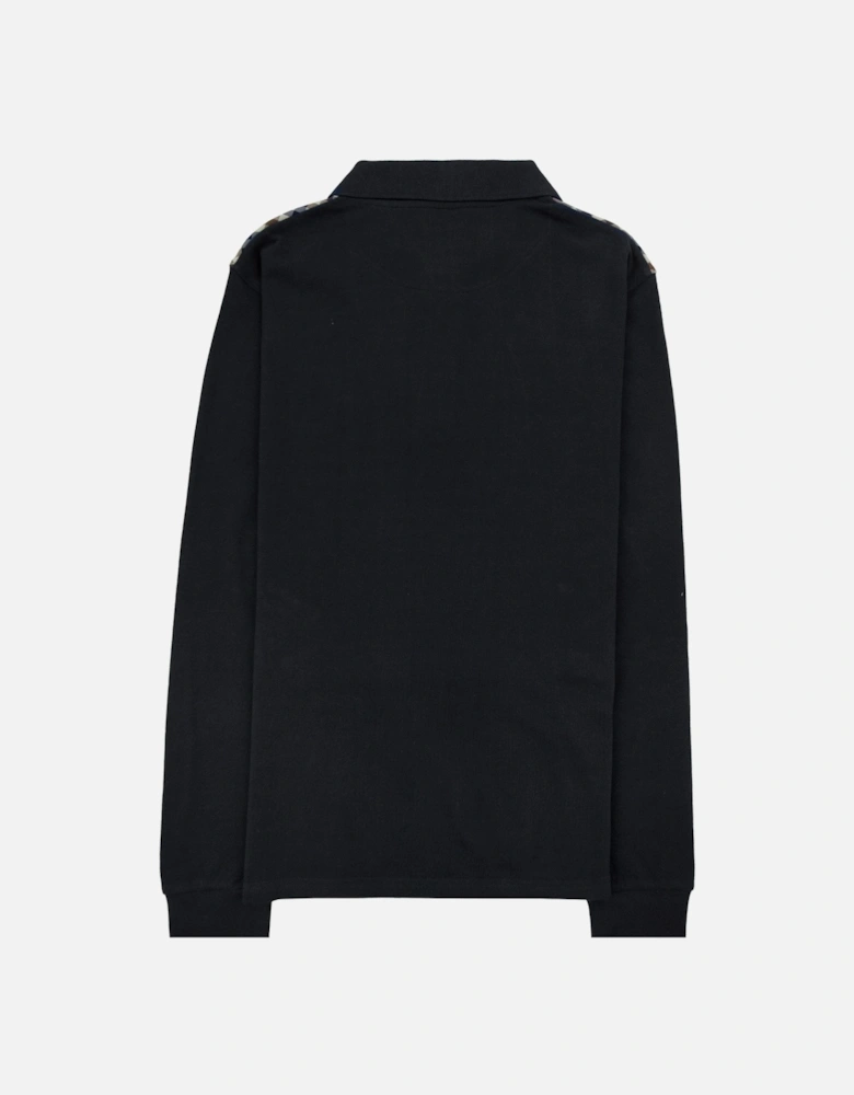 Stripes Piquet L/s Polo Black 16