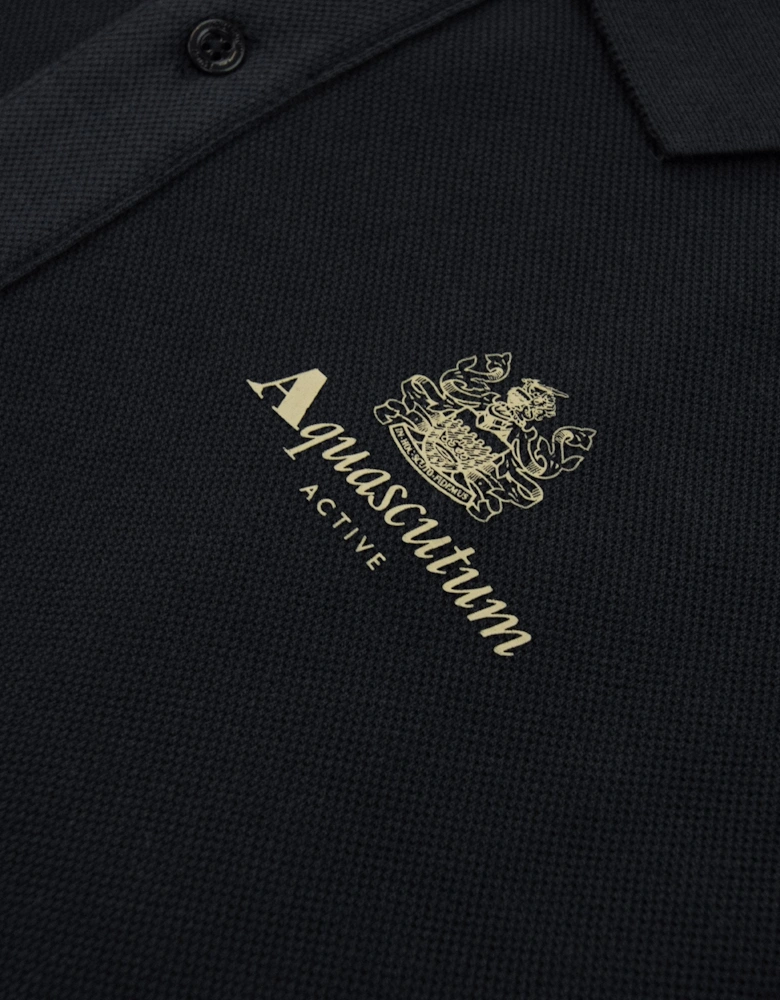 Stripes Piquet L/s Polo Black 16